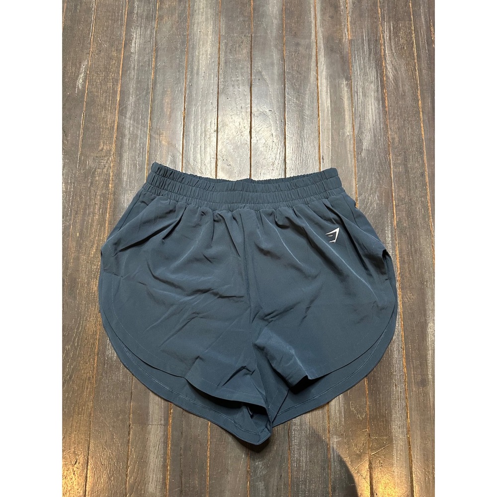 Gymshark Interval High Leg Shorts Blue Womens Size Small B6B3L-UD6S